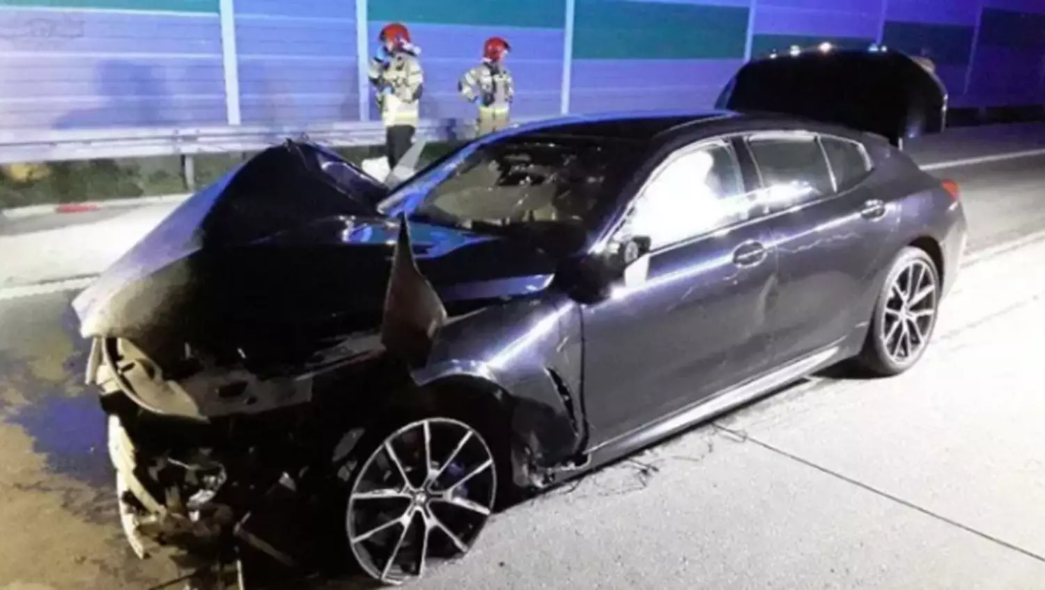Wypadek na A1. Kierowca BMW M8 przy prędkości 253 km/h wjechał w Kia